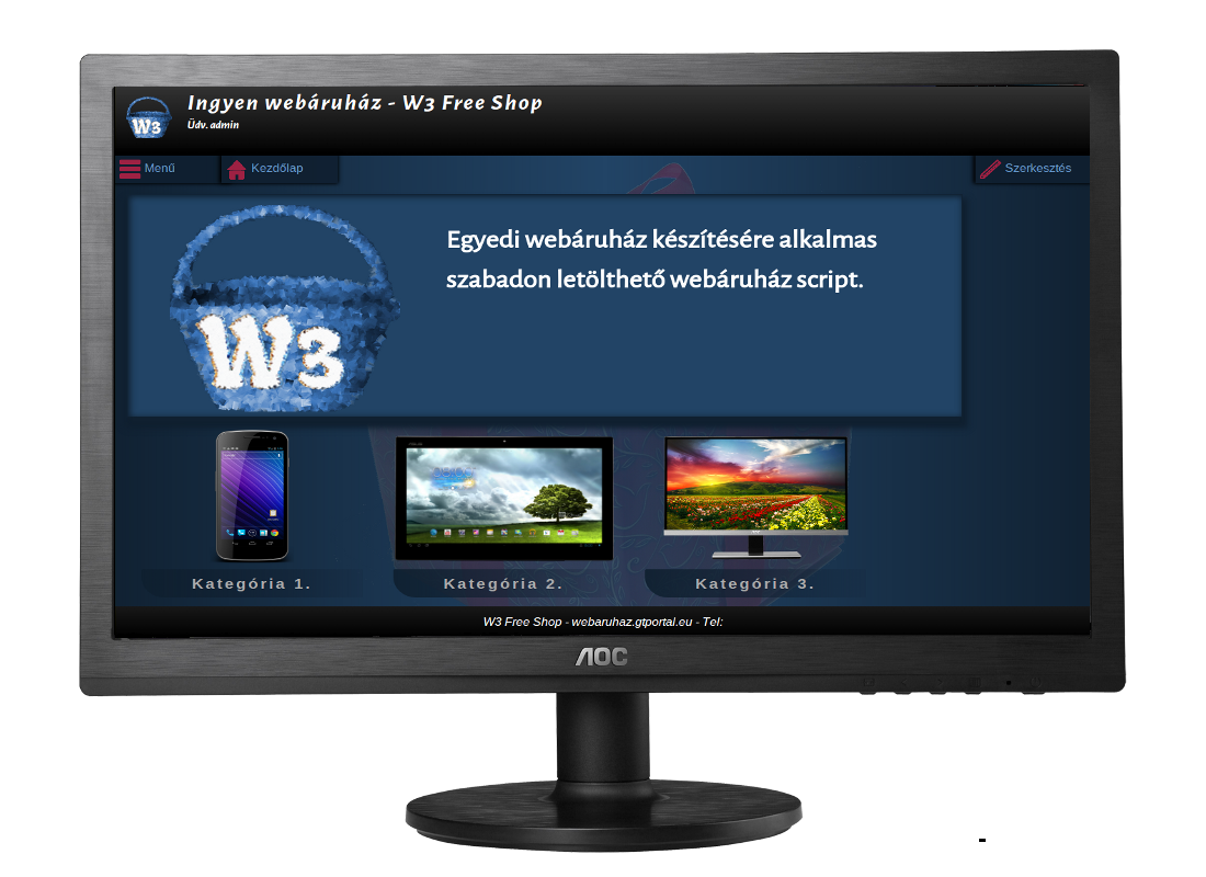 Webáruház - W3FreeShop